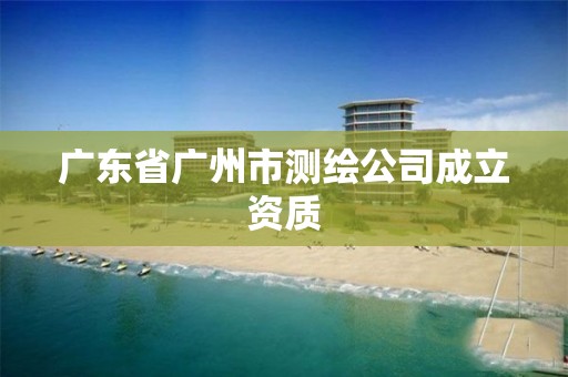 广东省广州市测绘公司成立资质