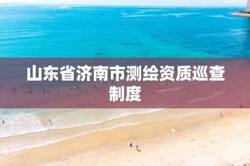 山东省济南市测绘资质巡查制度