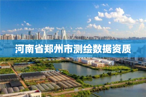 河南省郑州市测绘数据资质