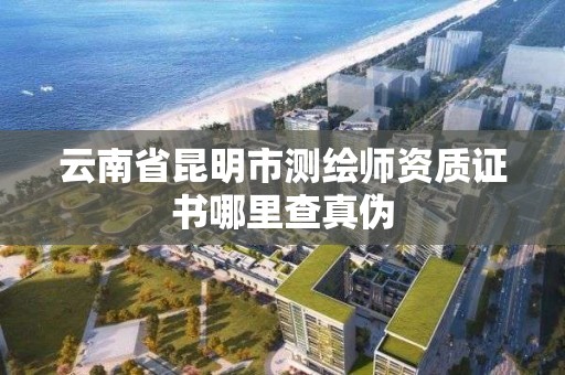 云南省昆明市测绘师资质证书哪里查真伪