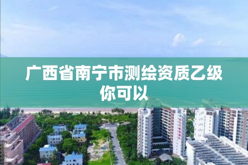 广西省南宁市测绘资质乙级你可以