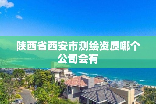 陕西省西安市测绘资质哪个公司会有