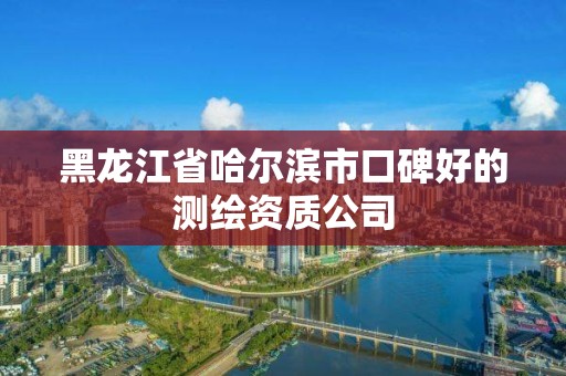 黑龙江省哈尔滨市口碑好的测绘资质公司