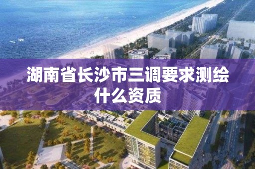 湖南省长沙市三调要求测绘什么资质