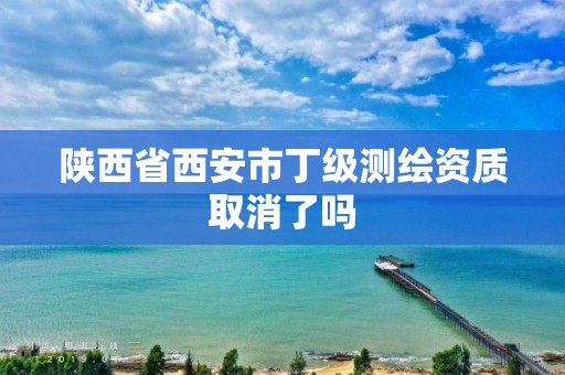 陕西省西安市丁级测绘资质取消了吗