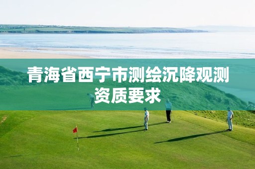 青海省西宁市测绘沉降观测资质要求