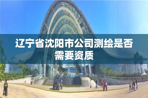 辽宁省沈阳市公司测绘是否需要资质