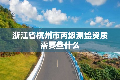 浙江省杭州市丙级测绘资质需要些什么