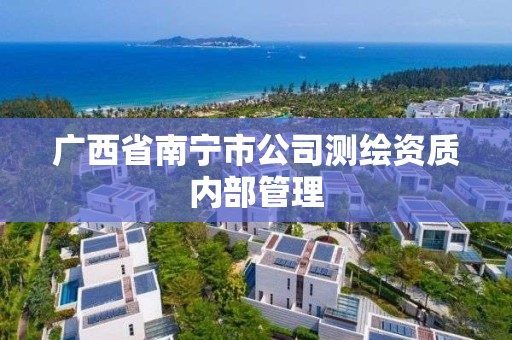 广西省南宁市公司测绘资质内部管理