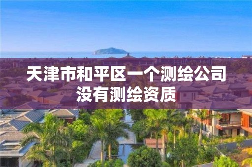 天津市和平区一个测绘公司没有测绘资质