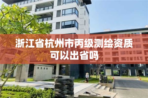 浙江省杭州市丙级测绘资质可以出省吗