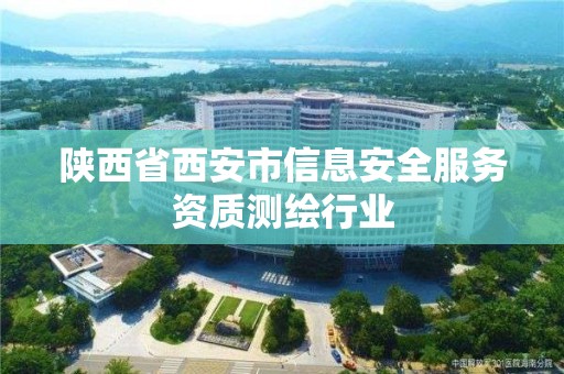 陕西省西安市信息安全服务资质测绘行业