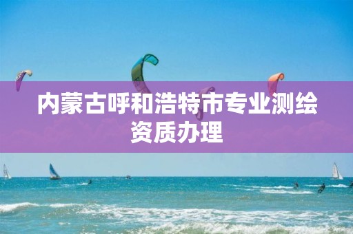 内蒙古呼和浩特市专业测绘资质办理