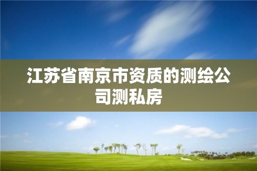 江苏省南京市资质的测绘公司测私房