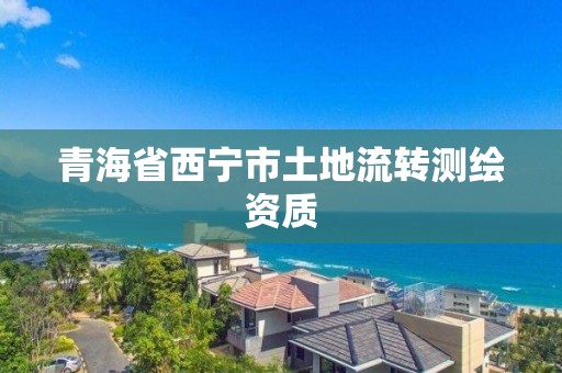 青海省西宁市土地流转测绘资质