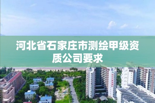 河北省石家庄市测绘甲级资质公司要求