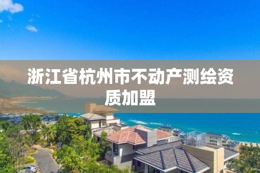 浙江省杭州市不动产测绘资质加盟