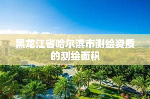 黑龙江省哈尔滨市测绘资质的测绘面积