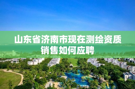 山东省济南市现在测绘资质销售如何应聘