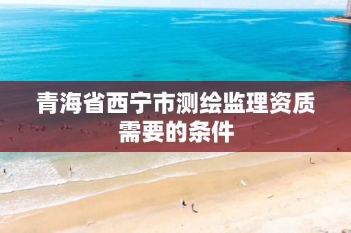 青海省西宁市测绘监理资质需要的条件