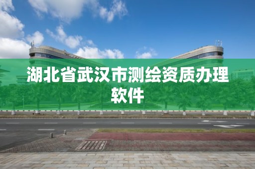 湖北省武汉市测绘资质办理软件