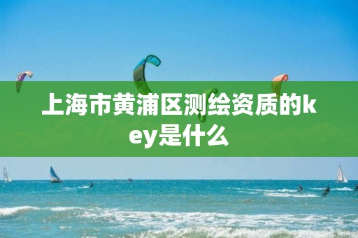 上海市黄浦区测绘资质的key是什么