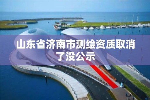 山东省济南市测绘资质取消了没公示