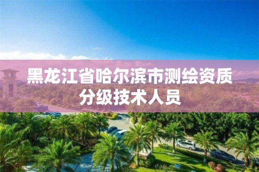 黑龙江省哈尔滨市测绘资质分级技术人员