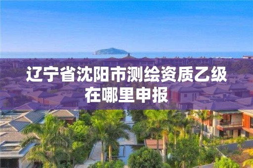 辽宁省沈阳市测绘资质乙级在哪里申报