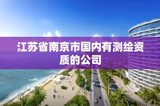 江苏省南京市国内有测绘资质的公司