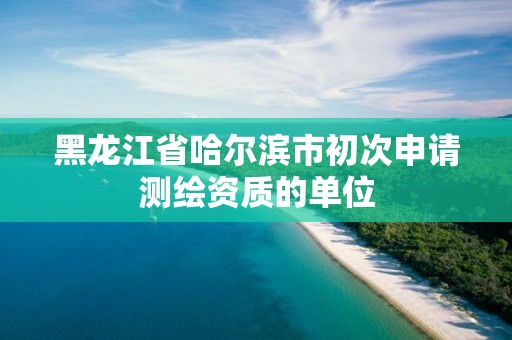 黑龙江省哈尔滨市初次申请测绘资质的单位