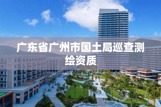 广东省广州市国土局巡查测绘资质