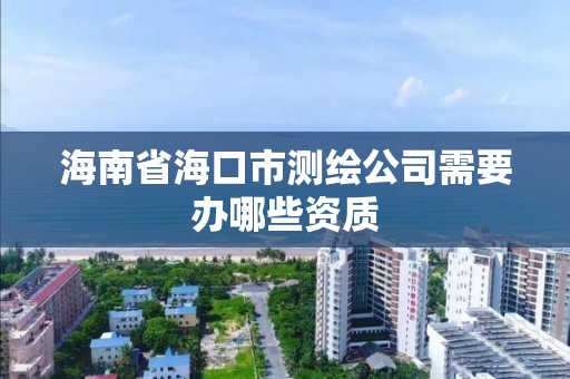 海南省海口市测绘公司需要办哪些资质