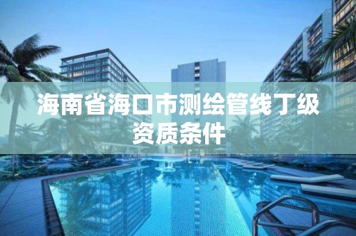 海南省海口市测绘管线丁级资质条件