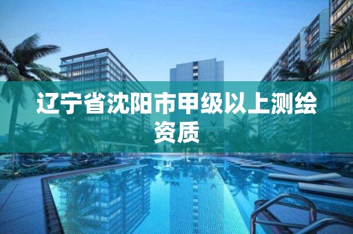 辽宁省沈阳市甲级以上测绘资质