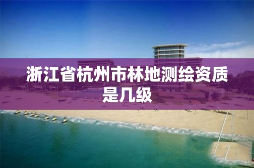 浙江省杭州市林地测绘资质是几级