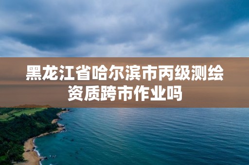 黑龙江省哈尔滨市丙级测绘资质跨市作业吗