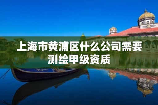 上海市黄浦区什么公司需要测绘甲级资质