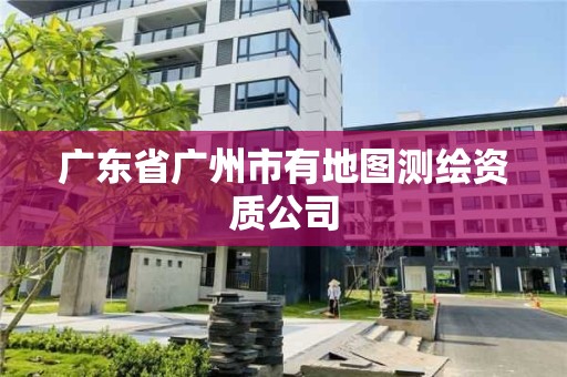 广东省广州市有地图测绘资质公司