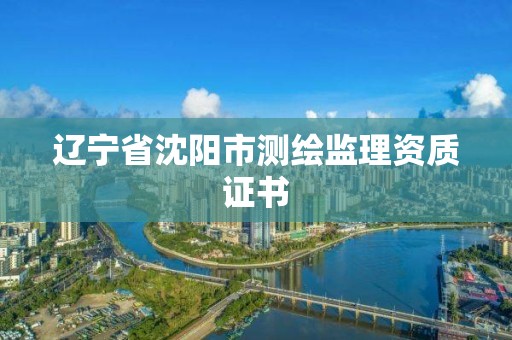 辽宁省沈阳市测绘监理资质证书