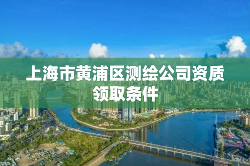 上海市黄浦区测绘公司资质领取条件