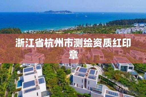 浙江省杭州市测绘资质红印章