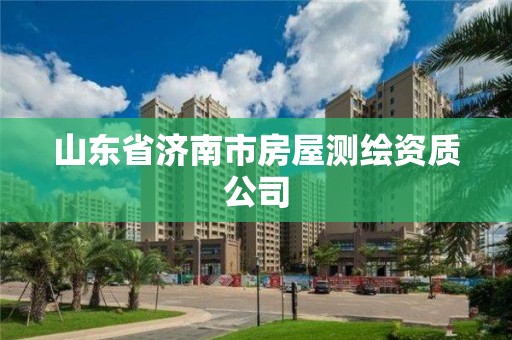 山东省济南市房屋测绘资质公司