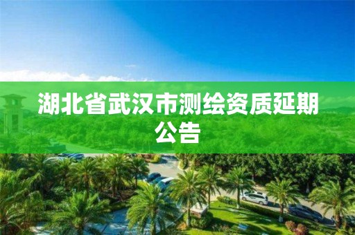 湖北省武汉市测绘资质延期公告