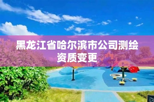 黑龙江省哈尔滨市公司测绘资质变更