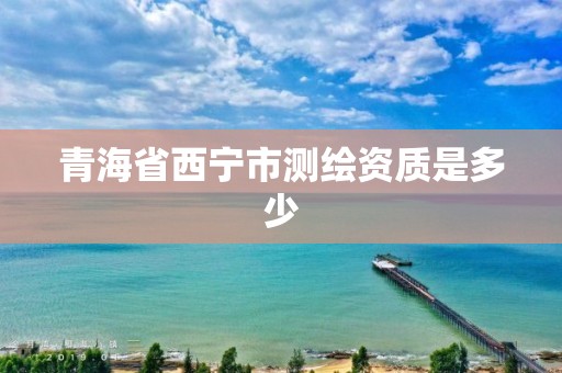 青海省西宁市测绘资质是多少