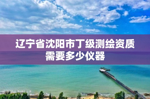 辽宁省沈阳市丁级测绘资质需要多少仪器