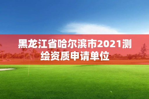 黑龙江省哈尔滨市2021测绘资质申请单位