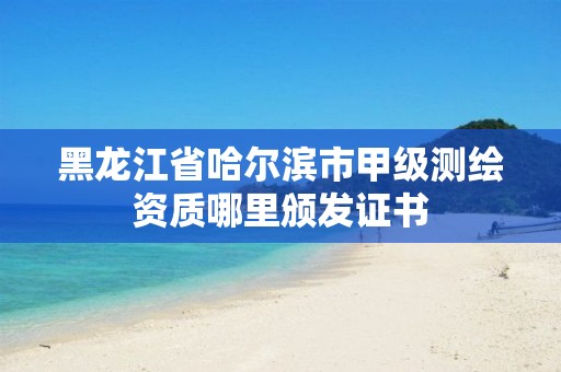 黑龙江省哈尔滨市甲级测绘资质哪里颁发证书