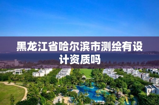 黑龙江省哈尔滨市测绘有设计资质吗